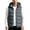 Dark Gray, variant on Atkumj Plus Size Mens Puffer Vest Casual Comfortable Hooded Full Zip Down Vest Fashion Warm Sleeveless Solid Color Puffy Vest with Side Pockets