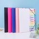 thumbnail image 4 of Waterproof Plastic A4 File Organiser Expandable Document Folder 12-pocket Colorful Sections Elastic Band Office School White, 4 of 4