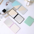 thumbnail image 4 of Blue Portable Double Sided Square Makeup Mirror Travel Desktop Stand Up Small Mirror for Student Dormitories, 4 of 4