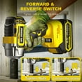 thumbnail image 2 of Rubik Cordless Impact Wrench, 370Ft-lbs (500N.m) 1/2" Brushless Impact Gun, 21V High Torque Power Impact Driver, 2x4.0Ah Batteries Electric Impact Motor Variable Speeds for Car/Truck RV/Mower, 2 of 8
