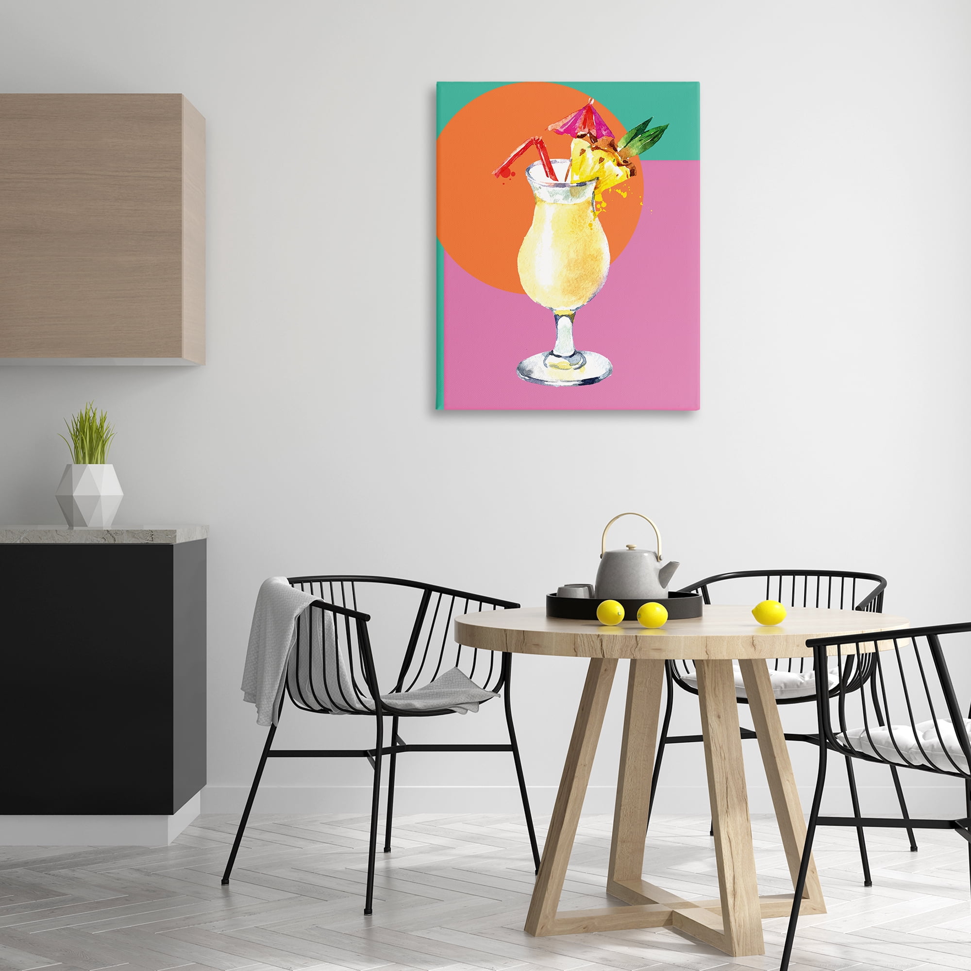 Stupell Industries Modern Tropical Cocktail Food & Beverage Painting Wrapped Canvas Art Print Wall Art, 30 x 40