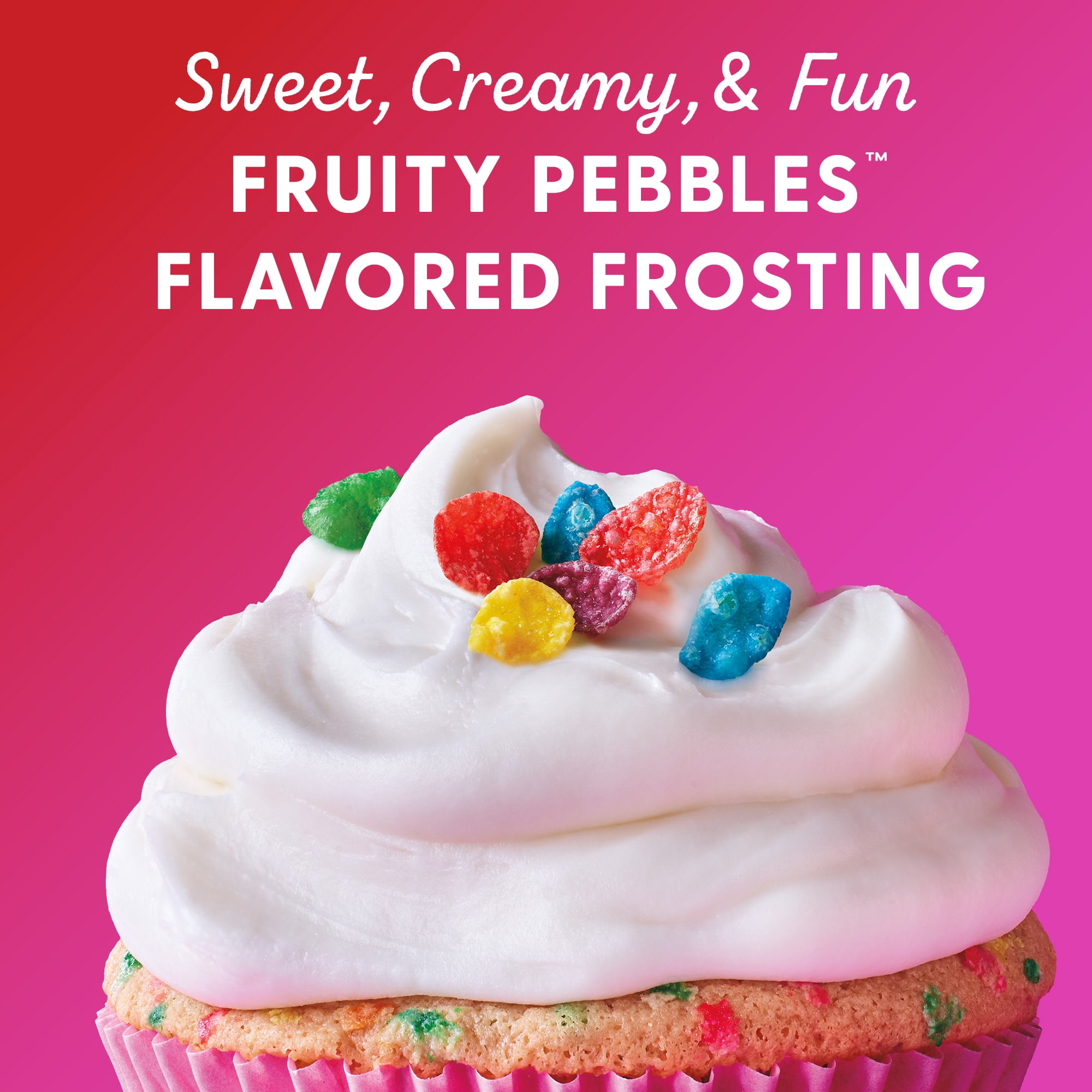Duncan Hines EPIC Fruity Pebbles Flavored Frosting, 14 oz Can