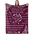 thumbnail image 1 of LHSHID Daughter Blanket Daughter Blankets from Mom Dad Birthday for Daughter I Love You Daughter Presents to My Daughter Daughter Soft Flannel Letter Throw Blanket 50"x60", 1 of 7