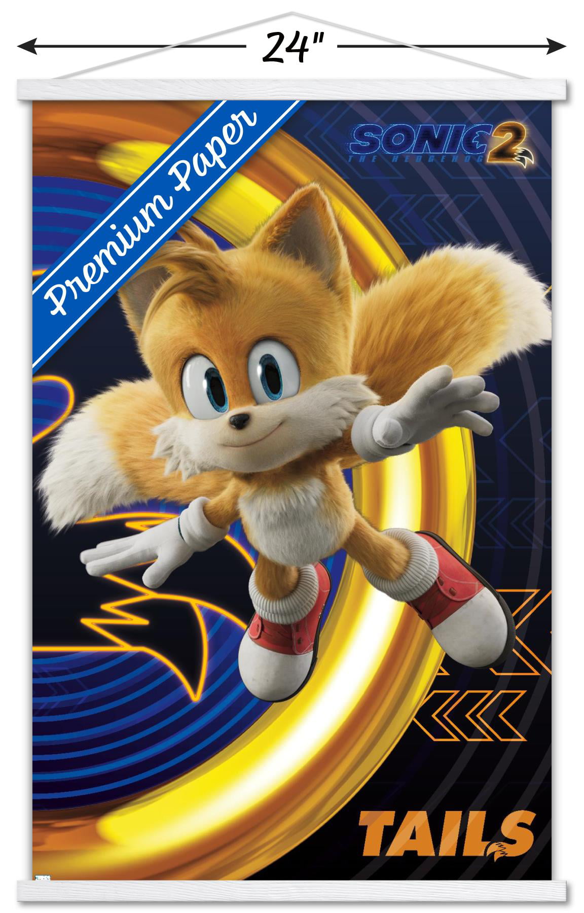 Sonic The Hedgehog 2 - Sonic 14.72 x 22.37 Poster, by Trends  International 