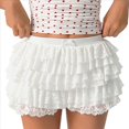 thumbnail image 3 of Pantalones Bombachos de Encaje Multicapa Y2K para Mujer, Pantalones Cortos con Volantes, Pantalones Cortos de Calabaza, Enaguas Dulces con Cintura Elástica. M, 3 of 7