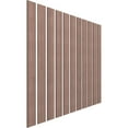 thumbnail image 3 of Ekena Millwork 47"H x 3/8"T Adjustable Wood Slat Wall Panel Kit with 4"W Slats, Walnut (contains 11 Slats), 3 of 7