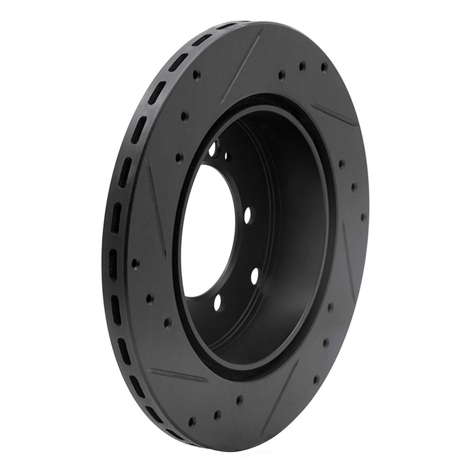 Dynamic Friction Company 633-72017R DFC Brake Rotor - Drilled And Slotted - Black