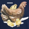 thumbnail image 3 of CafePress - Hen And Chicks Chicken Dark T Shirt - Men's Classic Graphic Cotton T-Shirt, 3 of 4