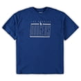 thumbnail image 2 of Men's Concepts Sport Royal/Charcoal Los Angeles Dodgers Big & Tall T-Shirt & Shorts Sleep Set, 2 of 3