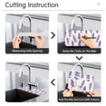 thumbnail image 5 of Yayeee Faucet Mat for Kitchen Sink 14.7" Diatomite Long Splash Guard Pad, Lavender Pattern, 5 of 7