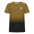 thumbnail image 4 of Camisas de Manga Larga para Hombres Imprimir Casual Cuello Redondo Blusa de Manga Corta, Camisas de Lino para Hombres, 4 of 9