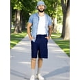 thumbnail image 2 of Pack de 2 Shorts Hombre Casual Cintura Ajustable Detalles Texturizados Diseño Moderno, 2 of 5