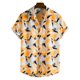 thumbnail image 5 of Camisas Hawaianas Para Hombre Hombres Casual Top Camisa Botón Abajo Impreso Casual Tops Camisa Verano Manga Corta Trabajo Solapa Camisa (Yellow, S), 5 of 7