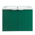 thumbnail image 3 of Modway Maybelle 24" Wall-Mount Bathroom Vanity in Green White, 3 of 10