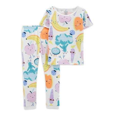 

Carter s Child of Mine Toddler Girl Cotton Top and Pants Pajama Set 2-Piece Sizes 12M-5T