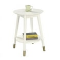thumbnail image 6 of Convenience Concepts Wilson Mid-Century Round End Table with Bottom Shelf, 6 of 7