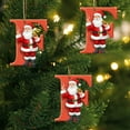thumbnail image 3 of dajkiuy Christmas Round 26 Initial Letter Hanging Ornament - Personalized Acrylic 26 Letter Christmas Tree Ornament Pendant - Ideal Xmas Gifts for Family, Friend, Loved(F), 3 of 6