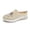 Beige, variant on Women's Flower Embroidered Loafers Orthopedic Slip on Walking Shoes Breathable Mesh Casual Lightweight Slides Sneakers Black Size 7.5