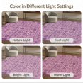 thumbnail image 7 of ODIKA 8'x10' Washable Area Rug Non-Shedding, Easy Care, Checkered Purple Inspired Boho Charm Bold Checkerboard Grid Pink Flowing Dynamic for King Size Bedroom Under Bed, Master Suite, 7 of 7