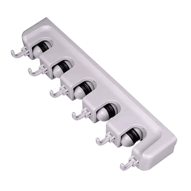 Colgador Organizador Labg De Escobas Trapeadores 5 Espacios blanco