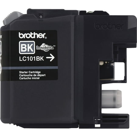 Brother Genuine Standard Yield Black Ink Cartridge, LC101BK, Replacement Black Ink, Page Yield Up To 300 Pages,