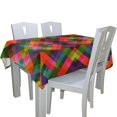 thumbnail image 2 of EREHome Nappe Motif Bloc de Couleur 60x104 Pouces, 2 of 4