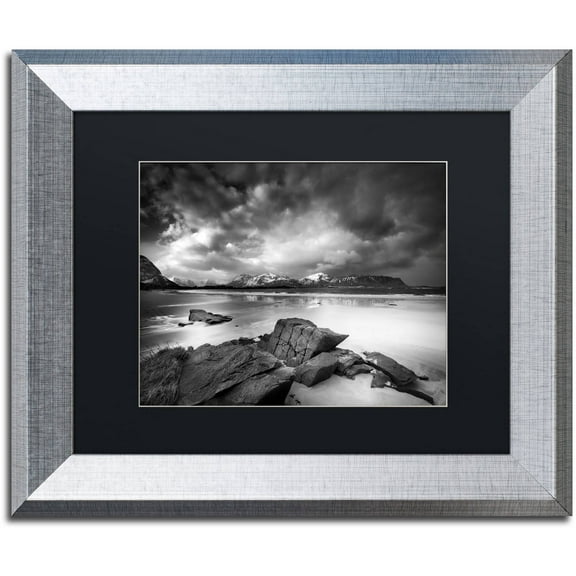 Trademark Fine Art "Getting There" Canvas Art by Philippe Sainte-Laudy, Black Matte, Silver Frame