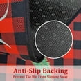 thumbnail image 6 of Buffalo Plaid Red Truck Christmas Kitchen Rugs 2 PCS, Merry Christmas Kitchen Rug, Non Skid Washable Soft Comfort Kitchen Rugs Set (17"x47"+17"x30",Merry Christmas), 6 of 6
