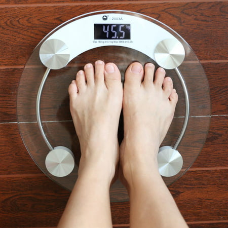 Ktaxon 396lb 180KG Bathroom Digital Electronic Glass Weighing Body Weight Scale (Best Digital Weighing Machine)