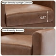 thumbnail image 7 of DREAMSIDEA Faux Leather Accent Chairs Set of 2 for Living Room Morden Upholstered Armchair Bedroom Chairs,Coffee, 7 of 7