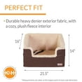 thumbnail image 3 of K&H Pet Products Bucket Booster Pet Seat Rectangle Knockdown Chocolate/Tan Large, 3 of 9