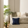 thumbnail image 6 of Topfinel 20" x 20" Wide Side Pillowcase,Corduroy Decorative Textured Pillow Cover, Navy,Set of 2, 6 of 8