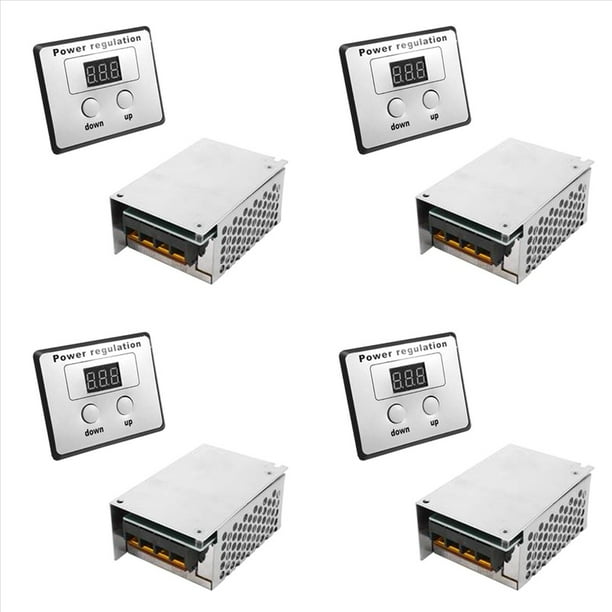 4X Calentador de Agua con Motores Pequeños, 4000 W, 220 V CA, Regulador de Voltaje SCR, Regulador de Intensidad, Controlador de Temperatura y Velocidad del Motor Eléctrico