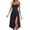 Black, variant on OSOLU Solid Color Women Casual Dress V-Neck Low Cut Back Tie Detail Comfortable Everyday Wear Spring Summer Fall Dresses Cute Sundress Dresses For Women 2025 Elegant Classy