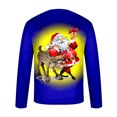 thumbnail image 4 of CEHVOM T-Shirt pour Hommes Décontracté à Col Rond à Manches Longues, Chandail, Imprimé 3D, Imprimé Réaliste, Soldes, 4 of 4