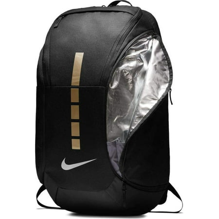Nike - Nike Hoops Elite Pro Basketball Backpack,Black/Metallic Gold,One ...
