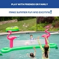 thumbnail image 6 of SCS Direct Giant 12ft Long Inflatable Flamingo Pool Volleyball Net w Ball Set - Fun Swimming Pool Float Game for Kids or Adults, 6 of 6