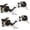 Black, variant on 2 Pack Keyed Alike Front Door Handle with Single Cylinder Deadbolt, Matte Black Exterior Door Lock Set, Zinc Alloy