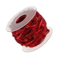 thumbnail image 1 of pitrice 10m DIY Applique Sheer Mesh Beaded Lace Trim Ribbon for Decor 20mm Burgundy, 1 of 9