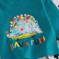 thumbnail image 6 of TOWED22 Toddler Boys Clothes Outfits 2Pcs Set Long Sleeve Print Round Neck Cotton T-Shirt Elastic Waist Joggers Warm Fall Winter(Green,6-7 Y), 6 of 6