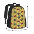 thumbnail image 2 of Lafuoo 90s Audio Tape Pattern Large Capacity Backpack, Durable Adjustable Straps Campus, Travel, Work Computer Backpack, Unisex-One Size, 2 of 7
