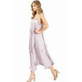 thumbnail image 2 of Wish List Women's Tie Strap Ruffle A-Line Midi Maternity Dress (Light Pink, Medium / Large), 2 of 4