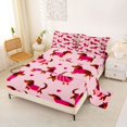 thumbnail image 2 of Homewish Kawaii Dachshund Dog Bed Sheets,Pink Heart Full Size Sheets,4 Pieces,1 Flat Sheet, 1 Fitted Sheet and 2 Pillowcases, 2 of 6