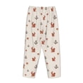 thumbnail image 5 of Naloa Cute Squirrel Print Women’s Ultra-Soft Comfy Pajama Lounge Pants with Pockets & Drawstring, 5 of 8