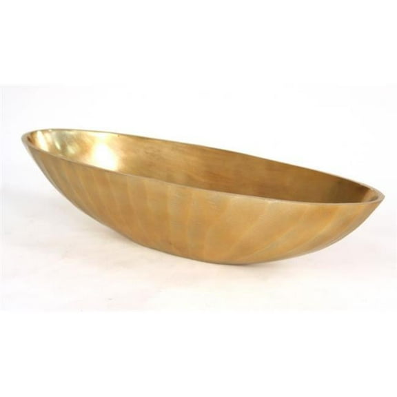 Distinctive Designs 11-29037 Ritz Oval Bowl in Ground Surface Gold