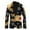 D-Black, variant on Men's Party Stylish Suit Jackets for Formal Events Christmas-Themed Santa Print with Pocket Lapel Button Closure for Holiday Celebrations