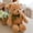 brown, variant on 32cm Classic Teddy Bear Plush Toy with Green Ribbon, Soft Stuffed Animal in Brown/White for Kids and Gifting