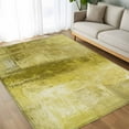 thumbnail image 4 of 6x9 Area Rugs, Yellow Non-Skid Rubber Backing Large Rectangle Rugs - Living Room Bedroom Home Office, Retro Oil Painting Modern Abstract Art Aesthetics Indoor Floor Mat Carpets Washable Rug, 4 of 9