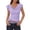 #004#-Light Purple, variant on Womens Summer Ruffle Short Sleeve Lace Tops Cowl Neck Dressy Casual Shirt Solid Color Going Out Tops Pink L