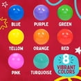 thumbnail image 2 of Ball Pit Balls 400 Count, 8 Colors Plastic Balls for Ball Pit Play Balls for Toddlers with Durable Storage Mesh Bag Bright Style, 2 of 5